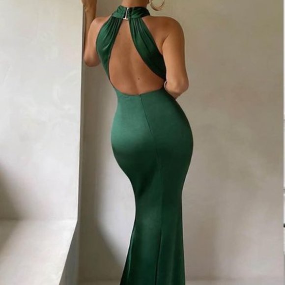 Club London - Unstoppable Emerald Green Dress - Picture 2 of 3